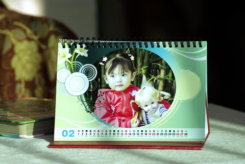 有福網個性臺歷的制作非常簡單