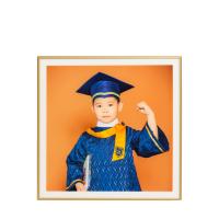 10寸方款輕奢鋁合金水晶擺臺